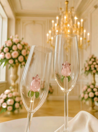 La Vie En Rose Champagne Glass Set of 2™️