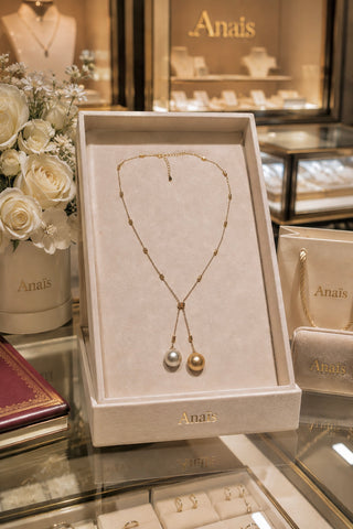 Élysée Genuine Gold South Sea Pearl Gold-Plated Sterling Silver Y-Necklace