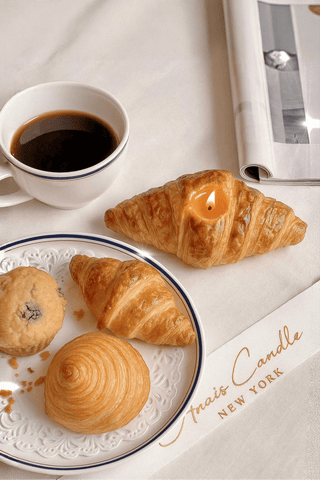 A French Croissant Candle looks realistic around other scrumptious pastries.