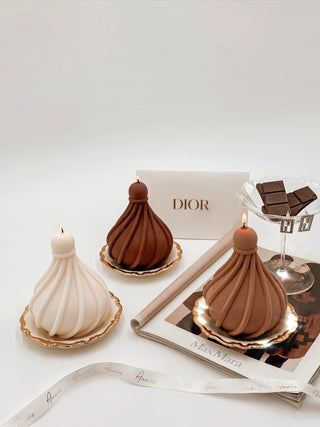 Swiss Chocolate Set of 3 XXL - in White, Dark, & Milk with Anaïs luxurious ribbon.