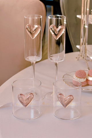 Étreinte d’Amour Heart Flute Set of 2