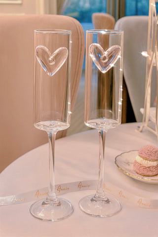 Étreinte d’Amour Heart Flute Set of 2