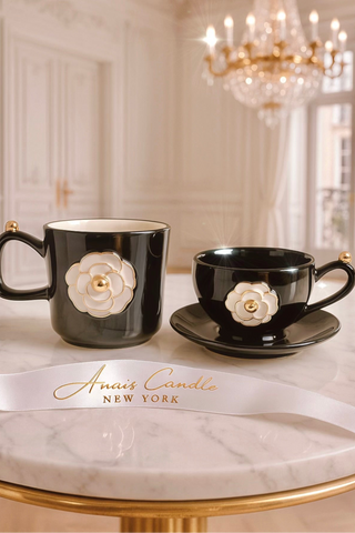 Château Camellia Ceramic Tea/Coffee Cup Set of 2