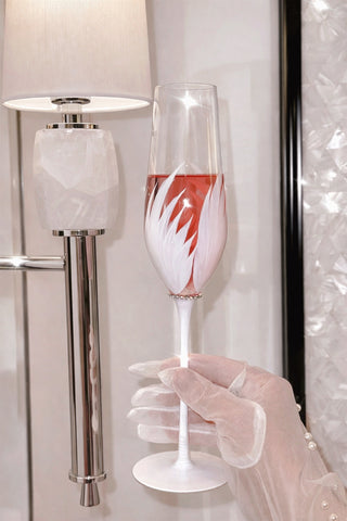 Feather Bliss Champagne Flute Set of 2 - Exclusive Design