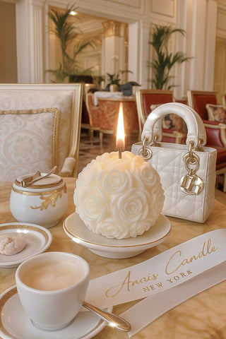 Romance de flores en blanco 