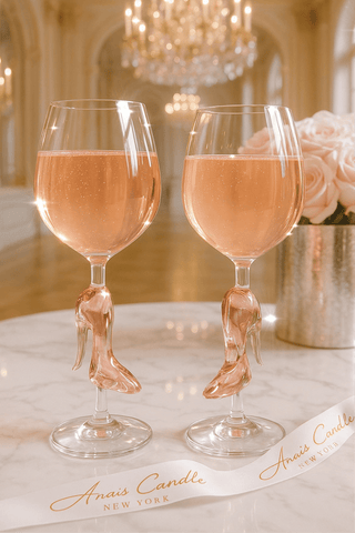Cindarella’s Glass Slippers Wine Glasses, Set of 2