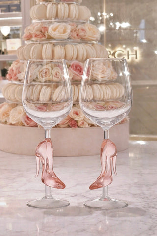 Cindarella’s Glass Slippers Wine Glasses, Set of 2
