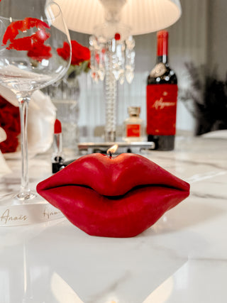 Red Lips Candle