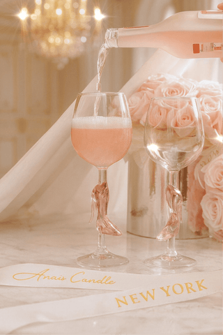 Cindarella’s Glass Slippers Wine Glasses, Set of 2