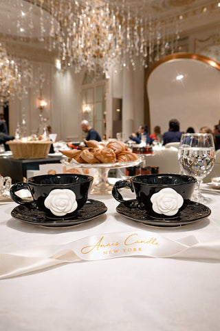 L’Amour Camélia Ceramic Tea / Coffee Cup Set of 2