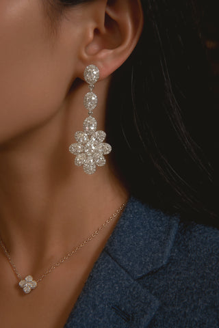 Pendientes de diamantes de imitación del Sahara 