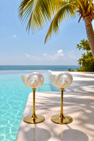 Seashell Enchanté Cup™️ Set of 2 in Gold