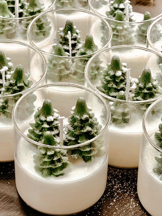 Snowy Fir Forest Candle