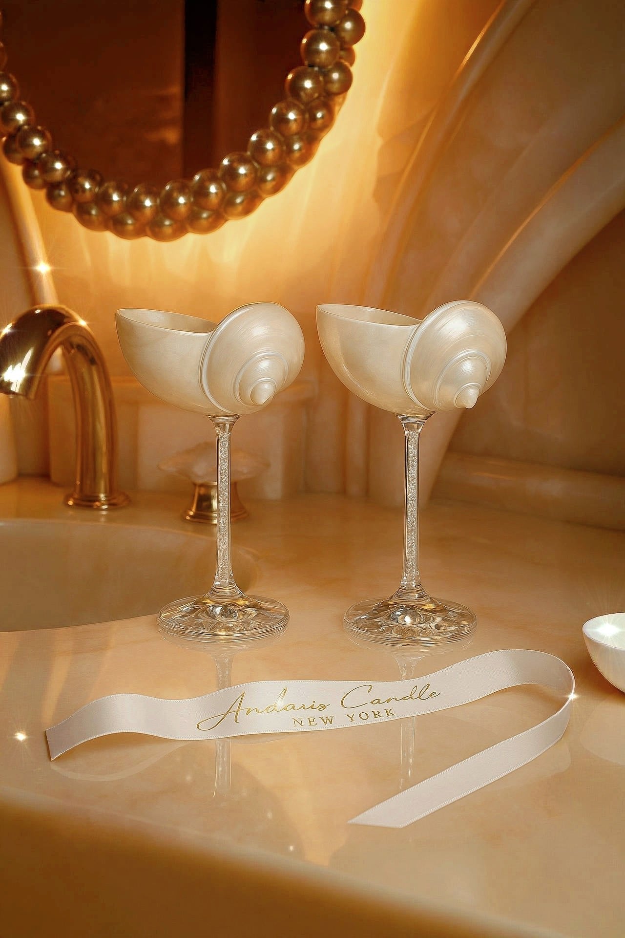 Seashell Enchanté Cup™️ Set of 2 in Crystal – Anaïs Candle