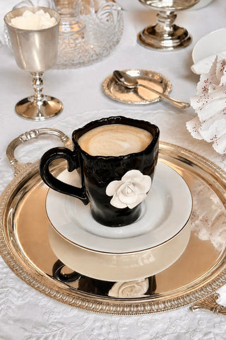 Camellia Romance Ceramic Tea/Coffee Cup Set of 2