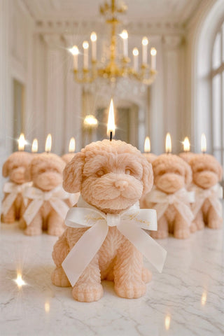 Juego de velas con forma de cachorro de Anaïs 