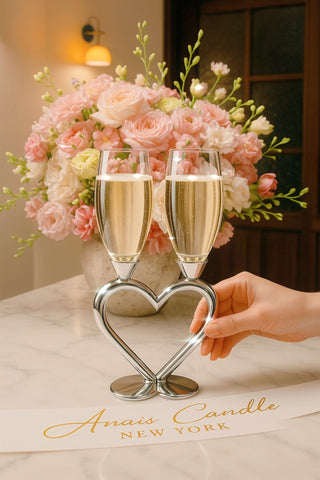 Heart of Eternity Champagne Flute Set of 2