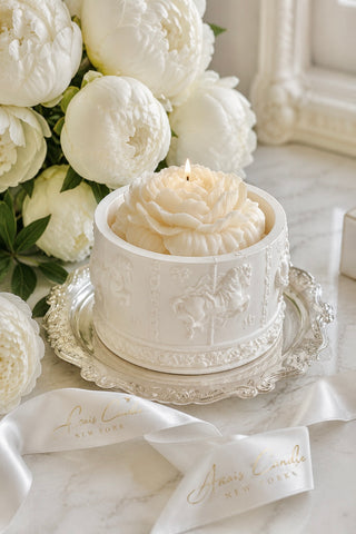 Château Carousel Candle & Plate Set