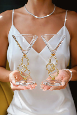 Versailles Bijou Martini Glass Set of 2