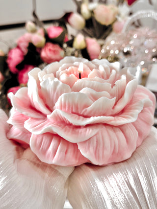 Blooming Peony Candle - XXL.