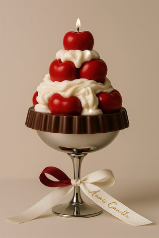 Cherries-and-Cream Tart Candle handcrafted and designed by Anaïs Candle