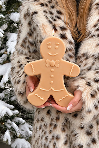 Holiday Gingerbread Man Candle – XXL