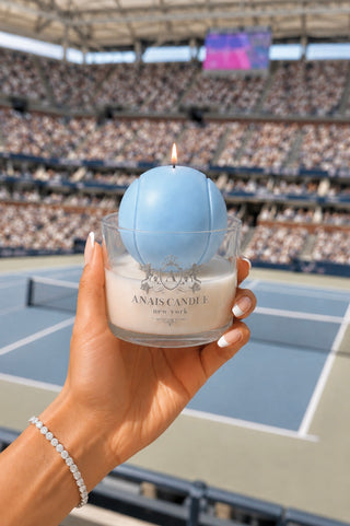 Club de Tennis Candle in Riviera Blue