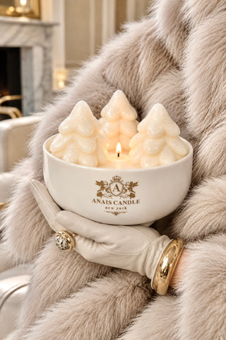 Wonderland Snowy Pine Trees Candle – XXL