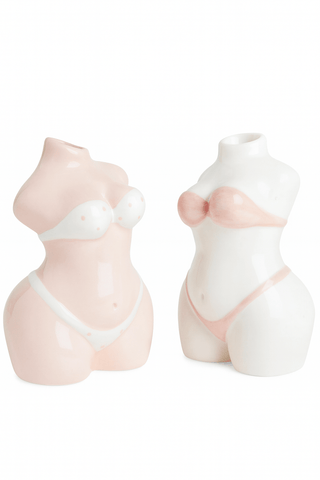 Bikini Lady Ceramic Vase Set of 2