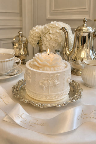 Château Carousel Candle & Plate Set