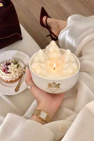 Wonderland Snowy Pine Trees Candle – XXL