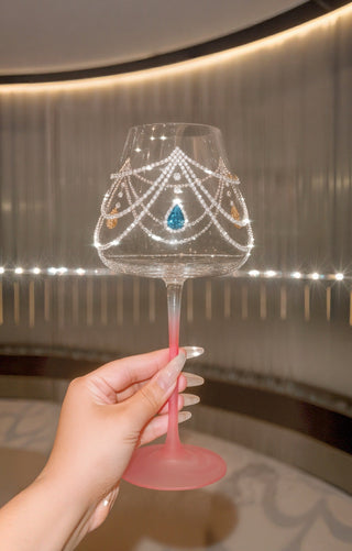 Sapphire & Diamond Lumière Glass Cup Set of 2