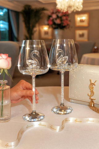 Swan’s Promise Wine Glass Cup Set of 2