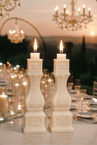 Stair Balusters Candle Set of 2