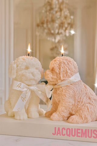 Juego de velas con forma de cachorro de Anaïs 