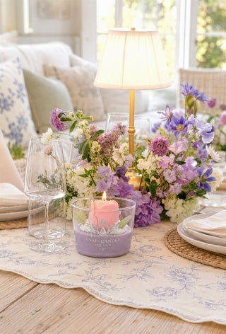 Blooming Tulip Candle displayed in a Miami penthouse with designer decor