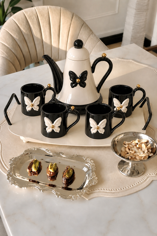 Butterfly de Paris Tea/Coffee Set of 5