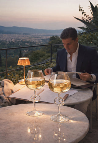 The Versailles Knot Glasses Set of 2 in a multi-million dollar mansion.