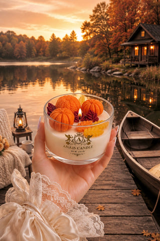 Autumn Leaves & Pumpkins Candle - XL