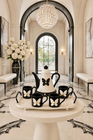 Butterfly de Paris Tea/Coffee Set of 5