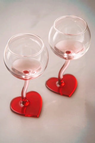 “My Valentine” Wine Glass Cup Set of 2