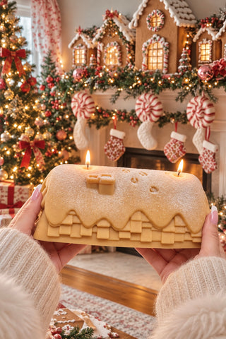 Gingerbread House of Noël Candle – XXL