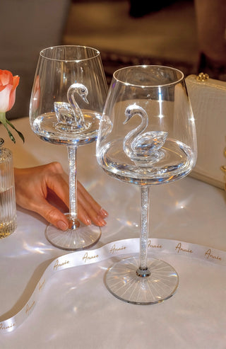 Swan’s Promise Wine Glass Cup Set of 2