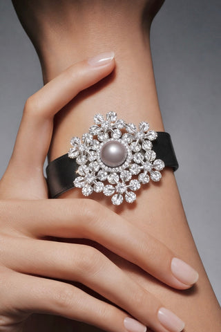 Celestial Bloom Genuine Tahitian South Sea Pearl Bracelet