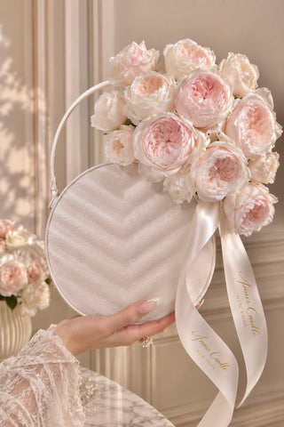 Sofia Round Handbag Resin Vase ideal for hosting elegant dinner parties