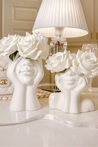 “Her” & Angelica Ceramic Vase Set of 2