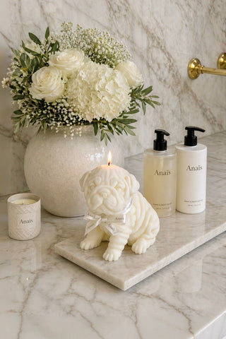 Guardian Glow Bulldog Candle