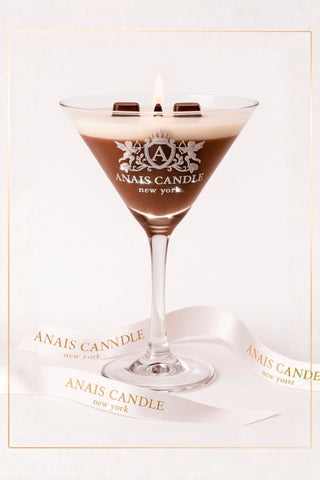Lux Espresso Martini Candle With Crystal Glass Cup