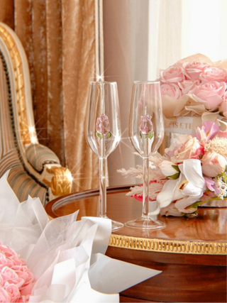 La Vie En Rose Champagne Glass Set of 2™️