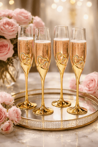 Imperial Diamond Heart Champagne Flute Set of 2 is a lovely gift gesture